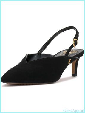 Suede Slingback Kitten Heel Pointed Toe Pump